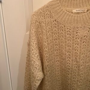 cream knit sweater